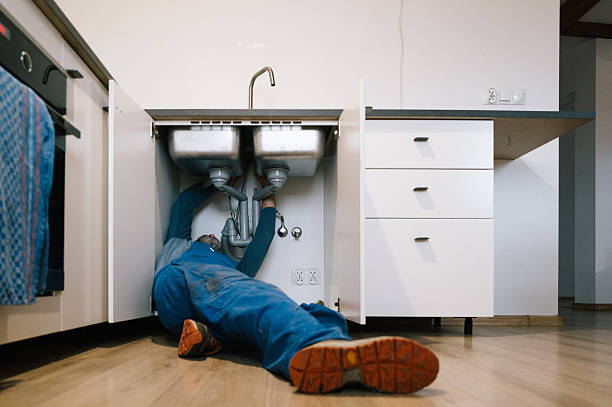 Professional Drain Cleaning technician working in Dunlap, CA